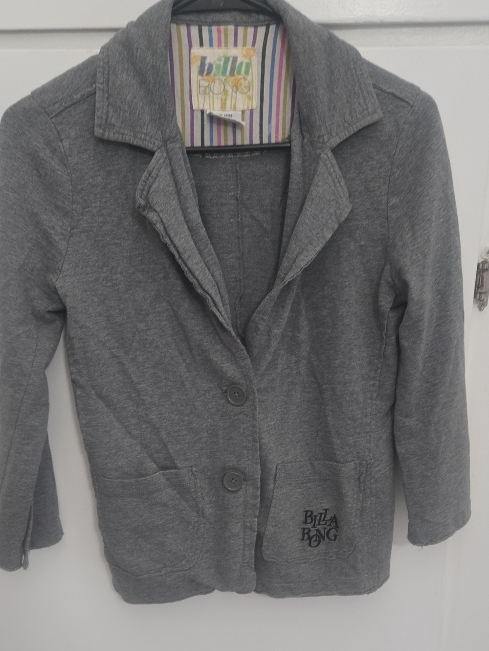 Billabong Kids Gray Casual Knit Blazer